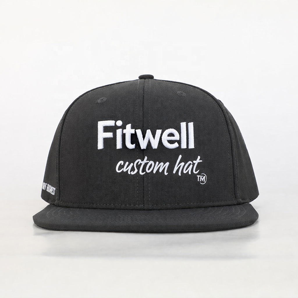 Pugilist Punks Black Snapback Hat with 3D Embroidery
