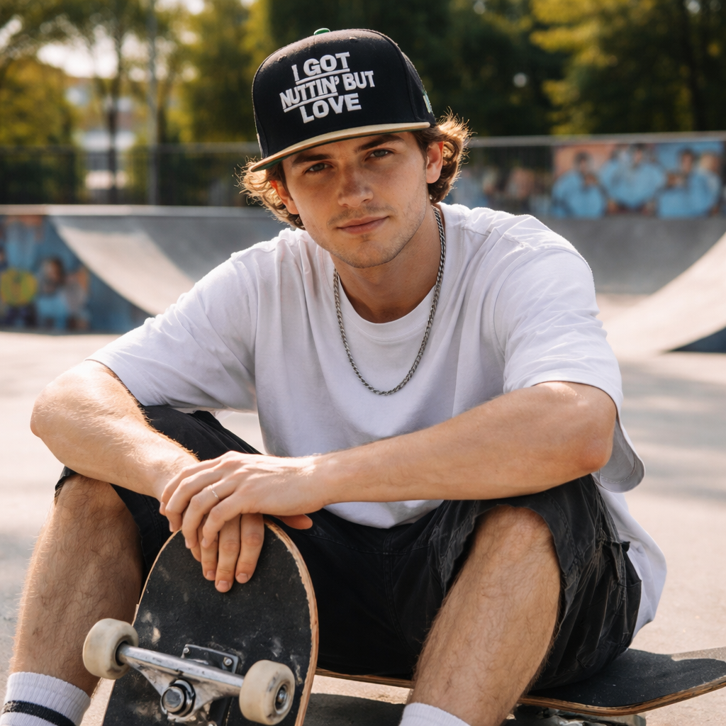 I Got Nuttin’ But Love 3D Embroidered Snapback Cap