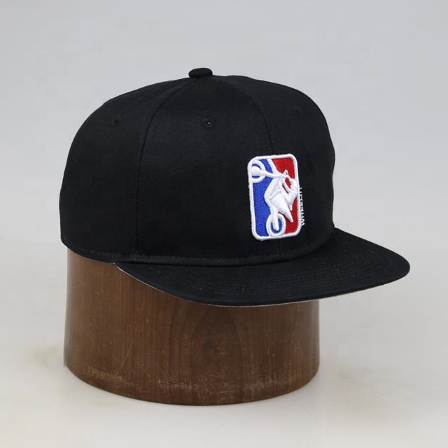 Bike Trick Embroidered Flat Brim Snapback Hat