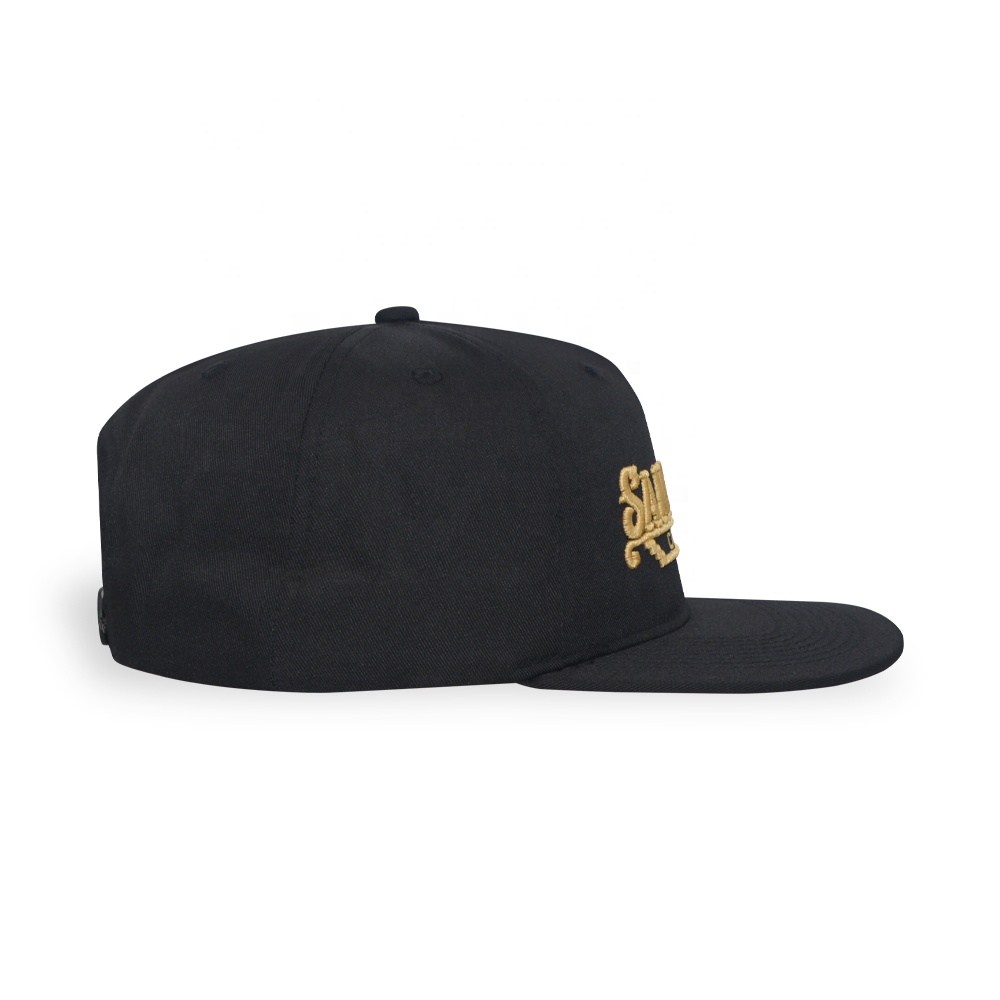 Santa Ana California Embroidered Snapback Hat – Classic Black Flat Brim Cap