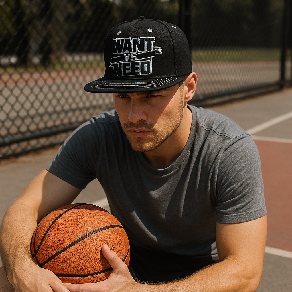 Custom 3D Embroidered Snapback Hat – Black 6 Panel Streetwear Design