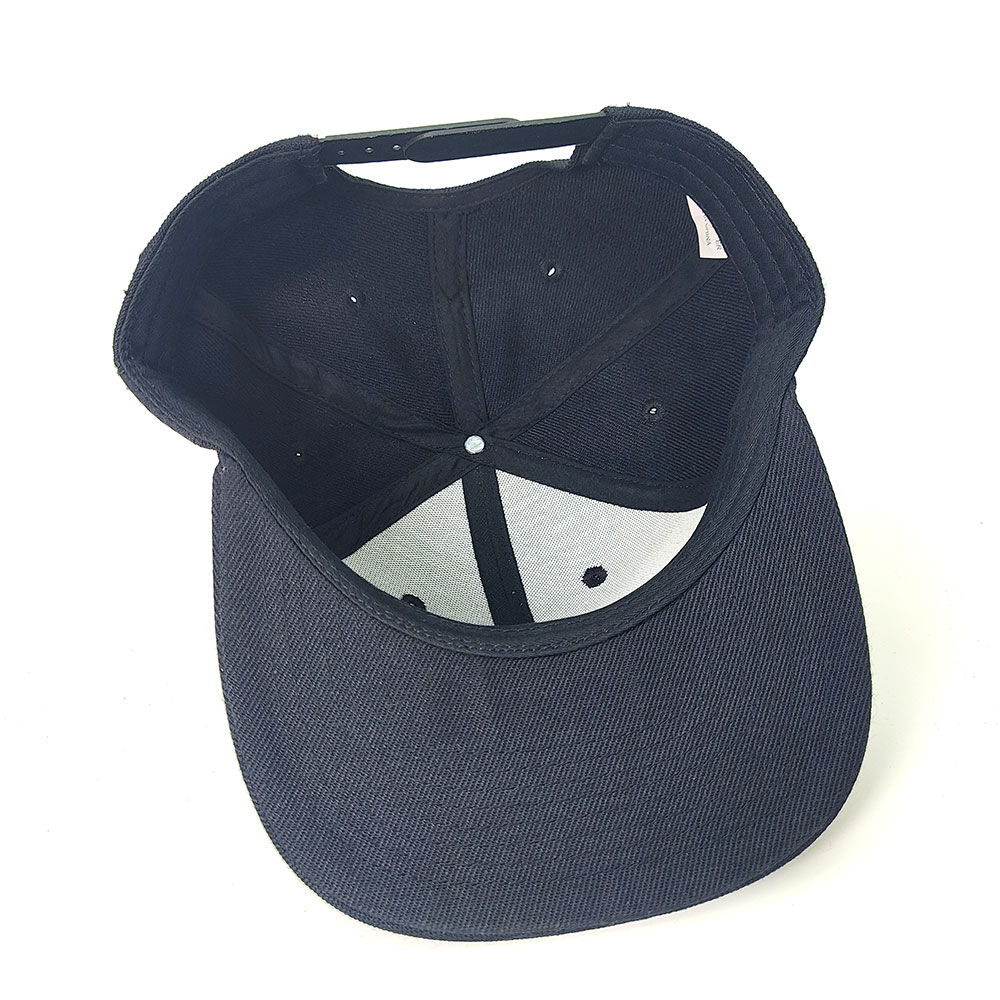 Fitwell Classic Flat Brim Snapback with White Embroidered Logo