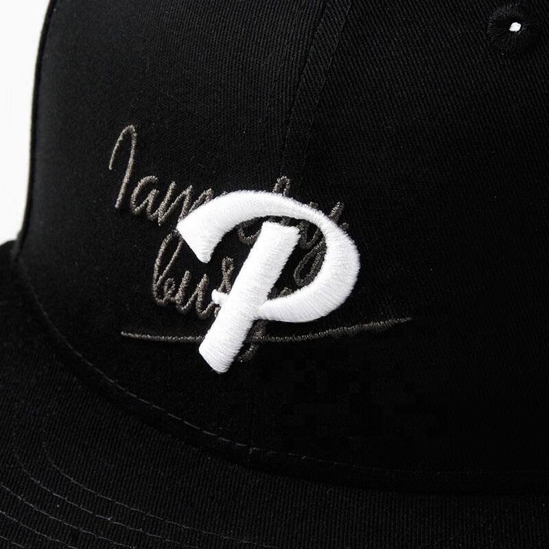 Urban Black 3D Embroidered Snapback Cap