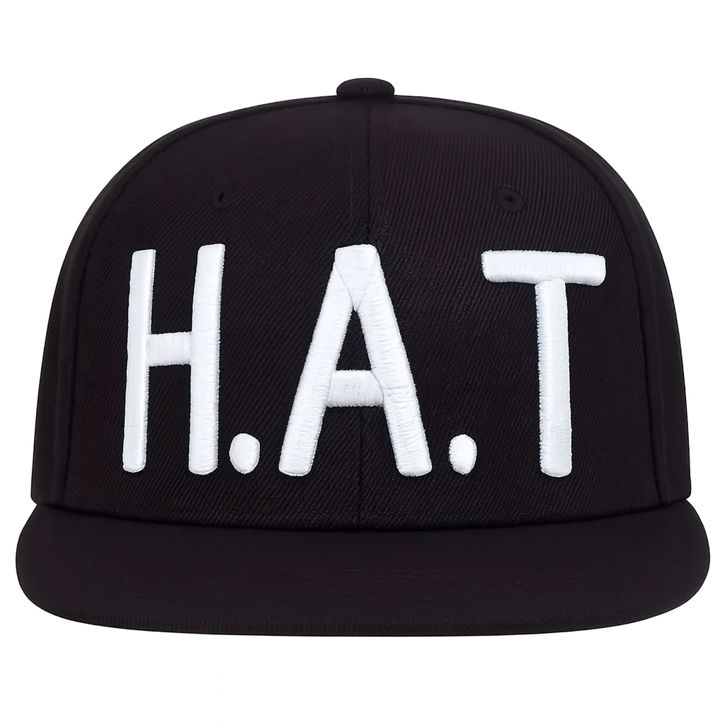 N.W.A Letter Embroidered Flat Brim Snapback Hat