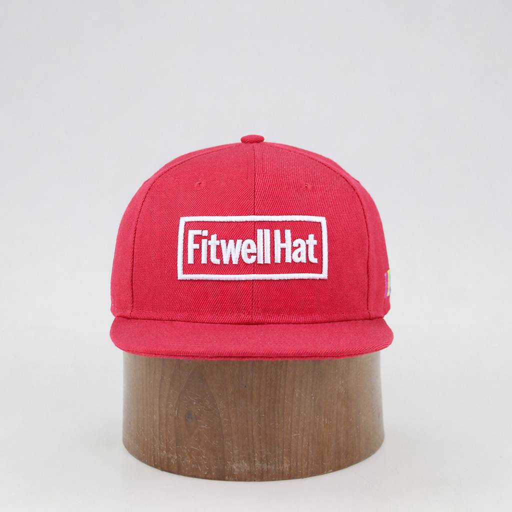 Virgin Islands Red Snapback Hat with White Embroidery