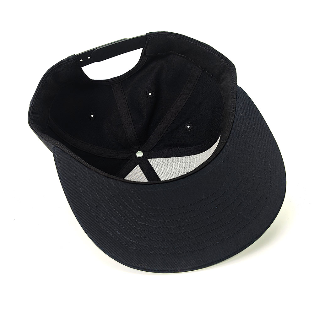 FITWELL Embroidered Letter Flat Brim Hat – Urban Fashion Black Adjustable Cap