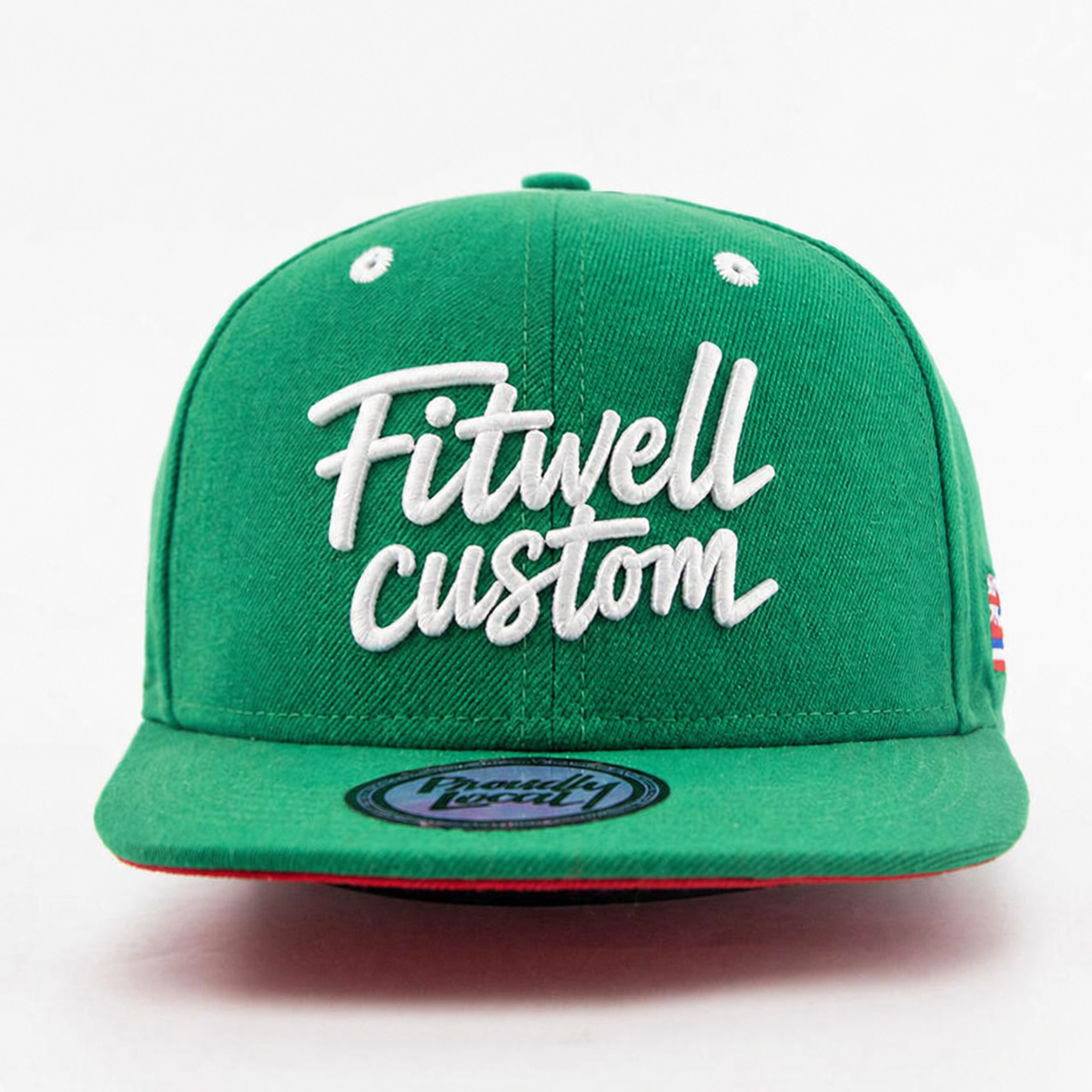 Green Proudly Local 3D Embroidered Snapback Cap