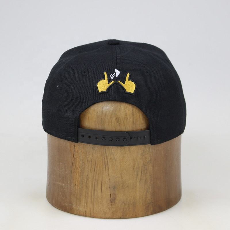 TDG Logo Embroidered Black Snapback Cap