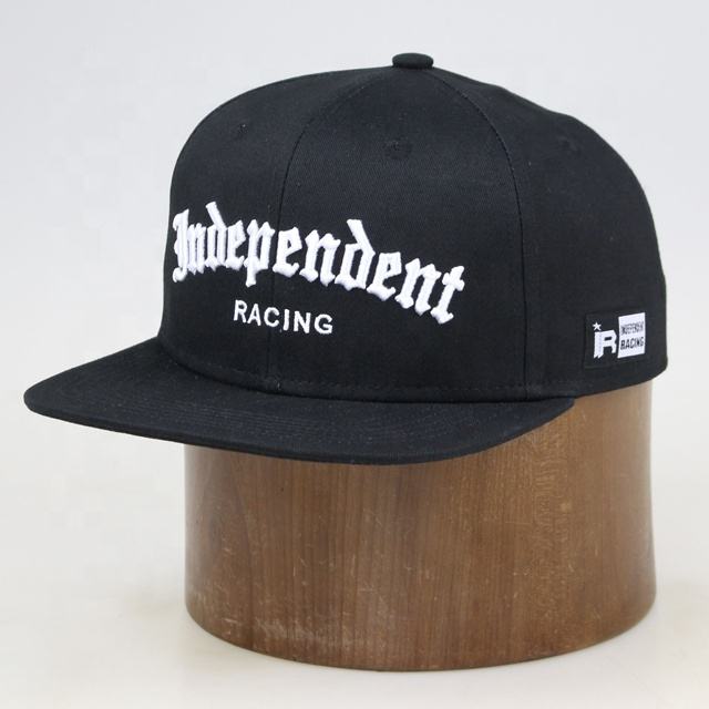 Independent Racing Gothic Embroidered Black Snapback Cap