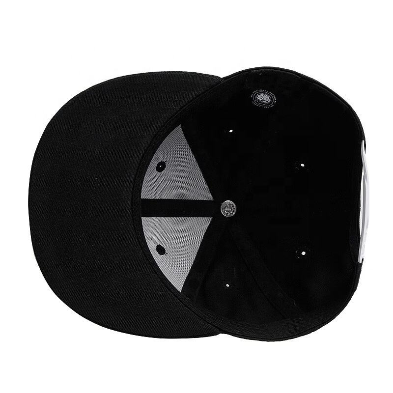 Urban Black 3D Embroidered Snapback Cap