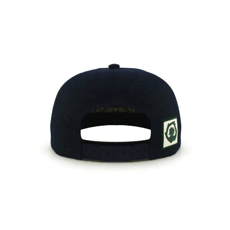 Black Flat Brim Cap with 3D Embroidered ONSLAWT Logo – Streetwear Style