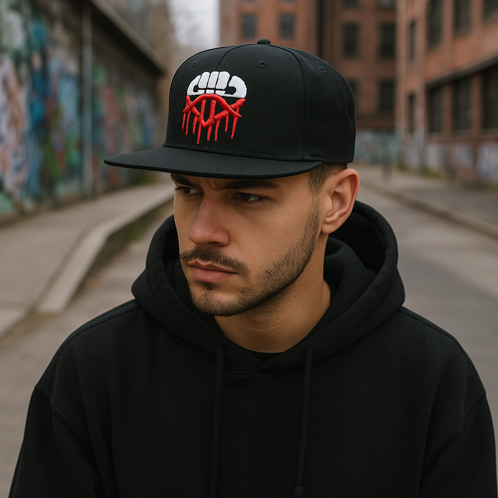 Urban Style 3D Embroidered Flat Brim Snapback Hat