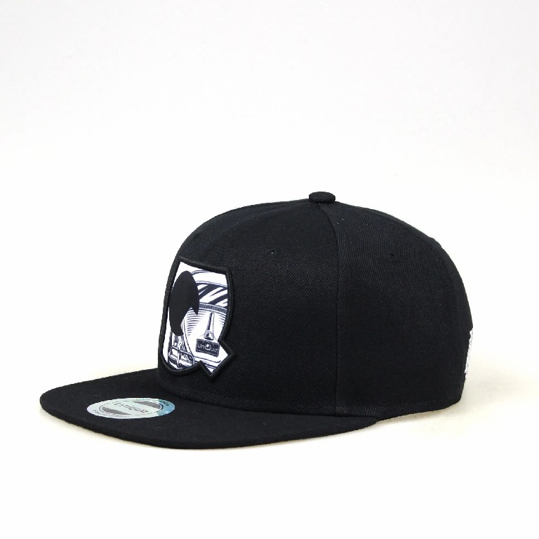 Monochrome Graphic Logo Snapback Cap
