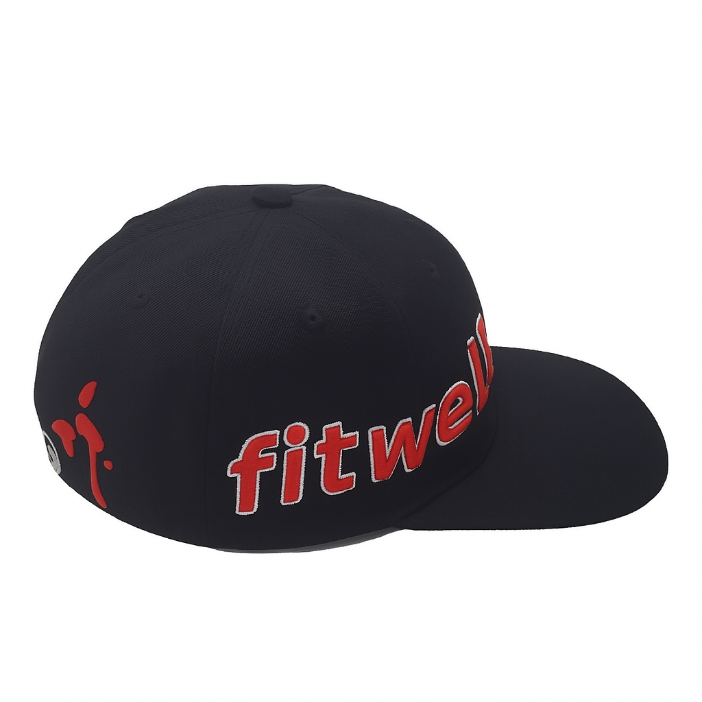 Fitwell 3D Embroidered Red Letter Snapback Cap