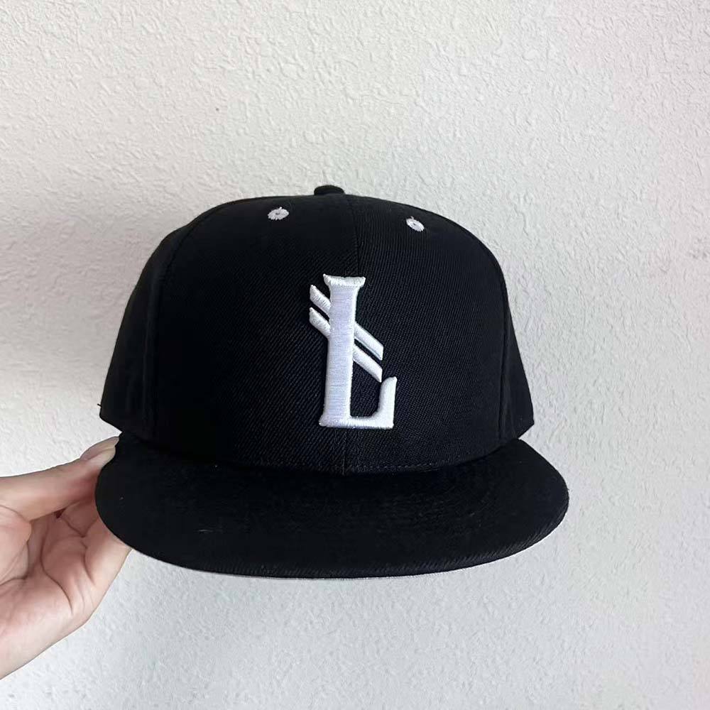 Urban Raised Logo Flat‑Brim Cap