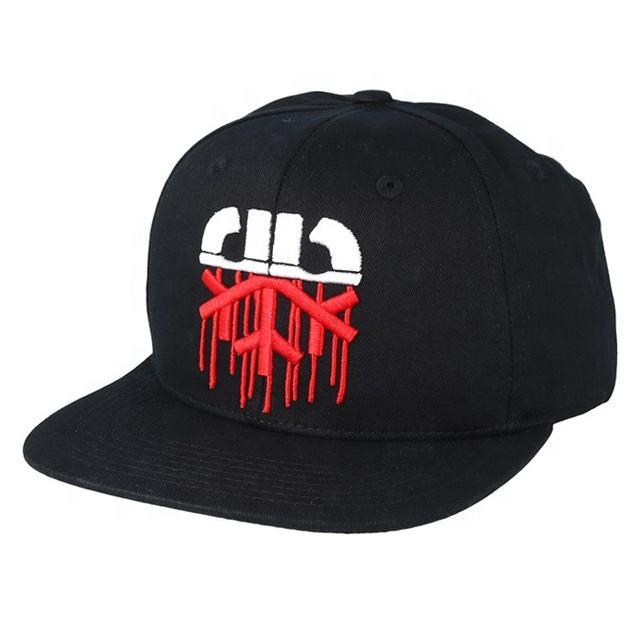 Urban Style 3D Embroidered Flat Brim Snapback Hat