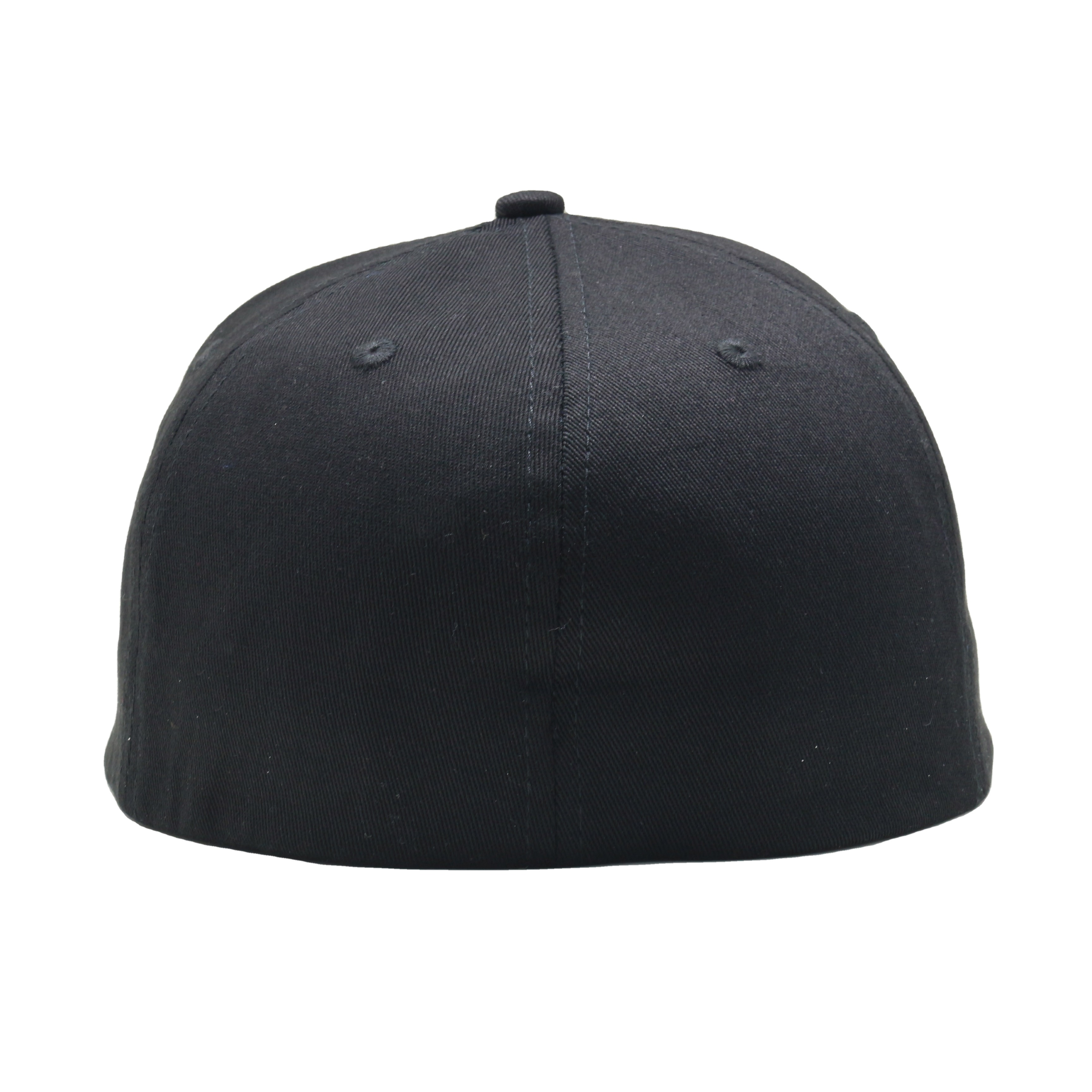 BLANK Text Embroidered Snapback Hat – Black 6-Panel Cap