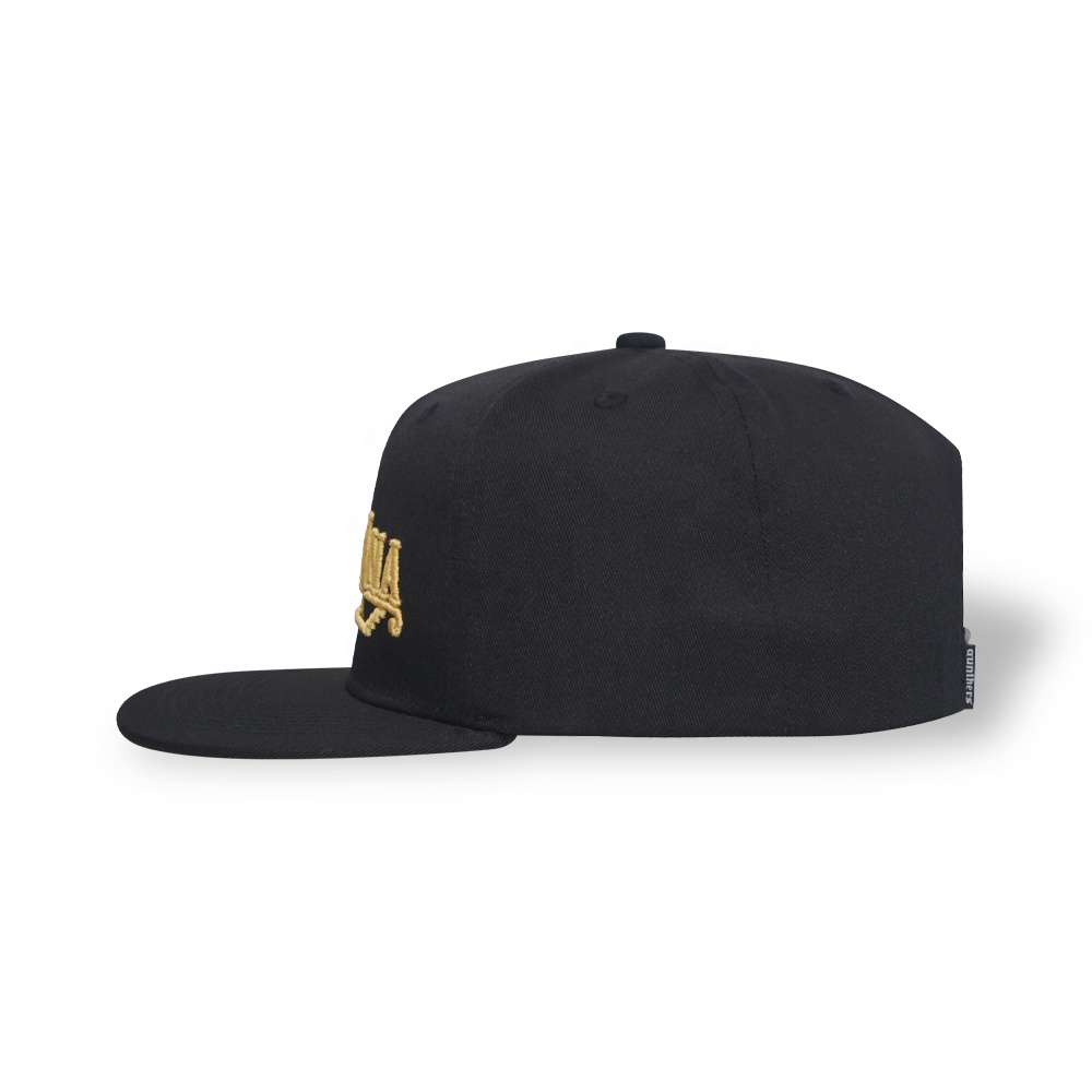 Santa Ana California Embroidered Snapback Hat – Classic Black Flat Brim Cap