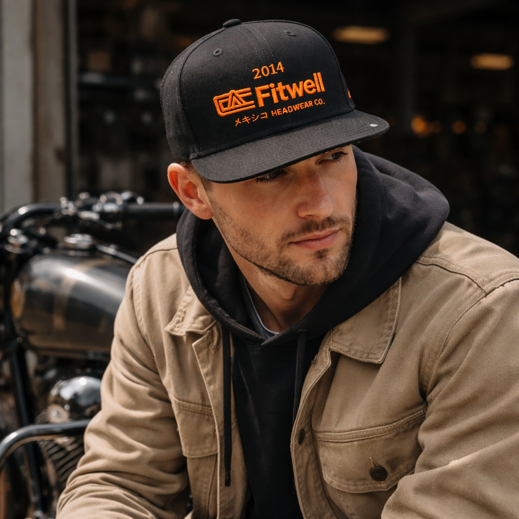 Black Flat Brim Cap with 3D Embroidery – Core 2013 Limited Edition