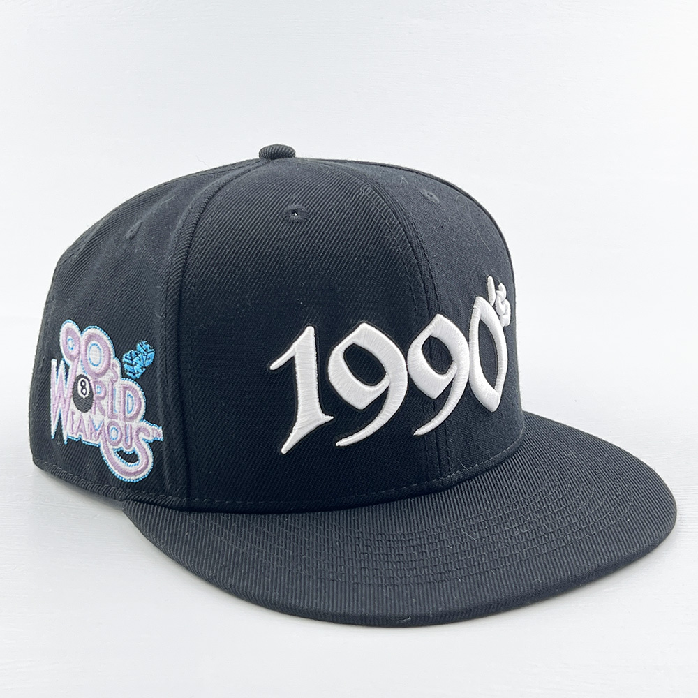 Retro “1990’s” Embroidered 3D Logo Snapback Cap
