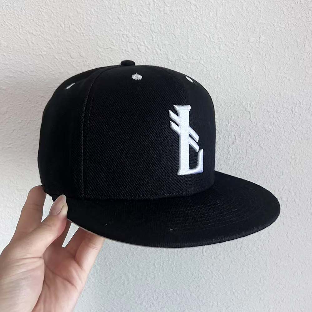 Urban Raised Logo Flat‑Brim Cap