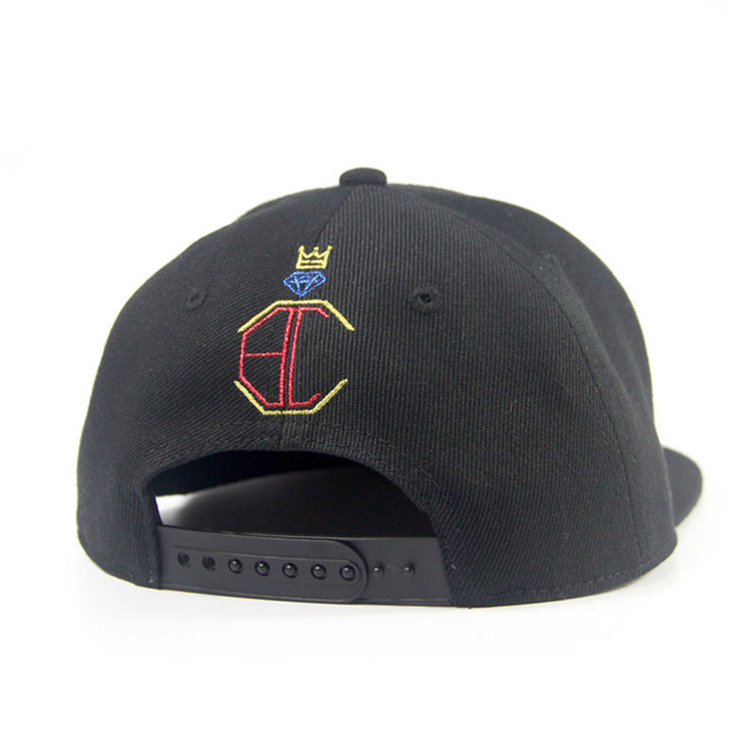 KHAIN CHHAINZ Color Letter Embroidered Flat Brim Cap