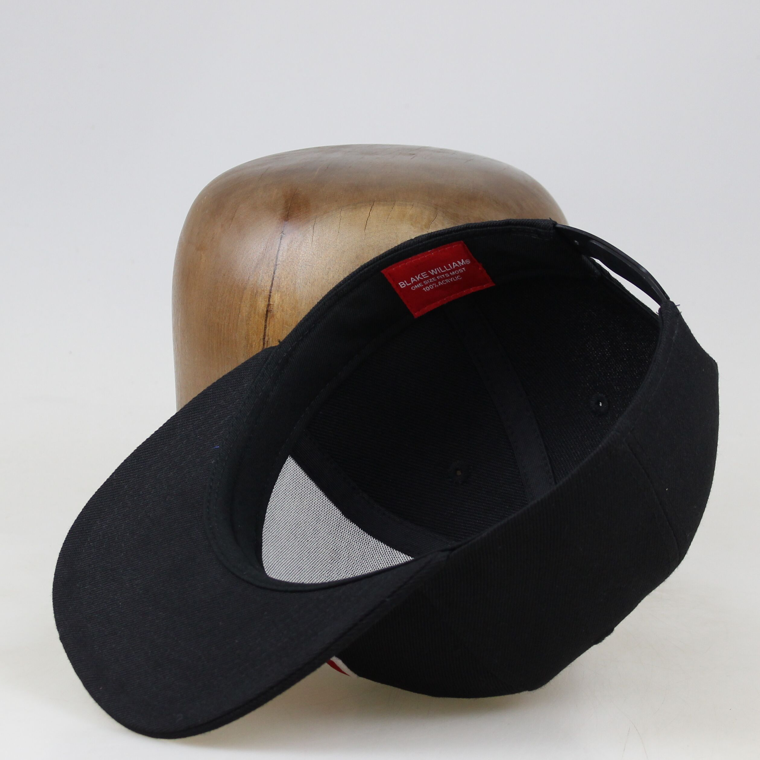 Hex Logo Red Embroidery Flat Brim Snapback Hat