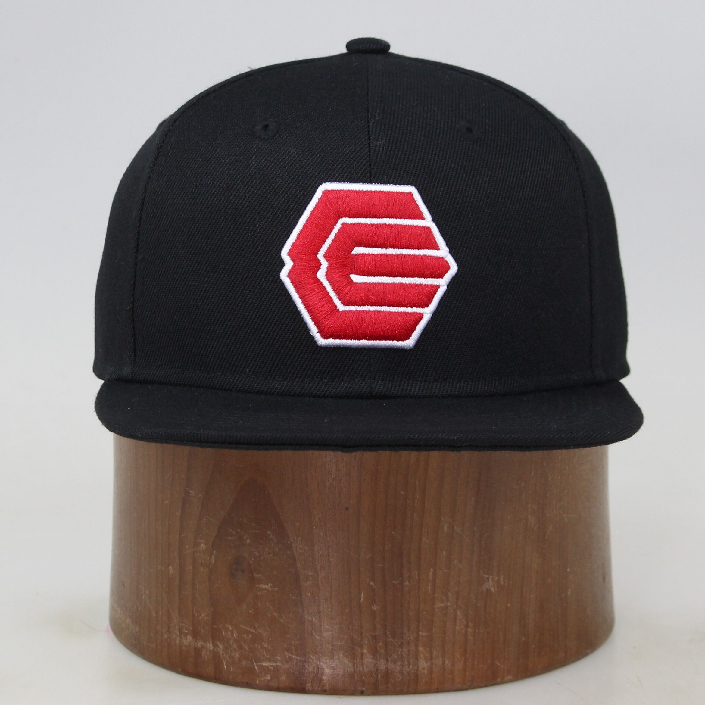 Hex Logo Red Embroidery Flat Brim Snapback Hat