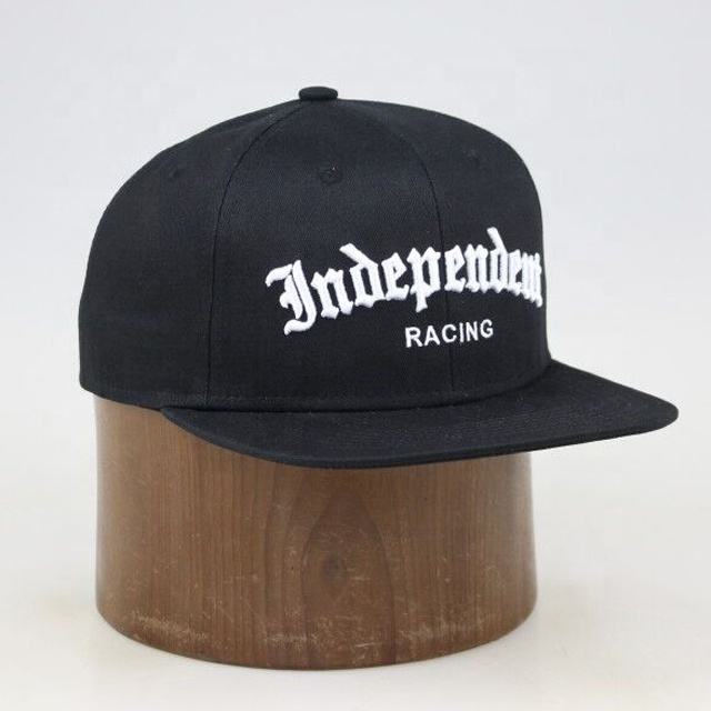 Independent Racing Gothic Embroidered Black Snapback Cap