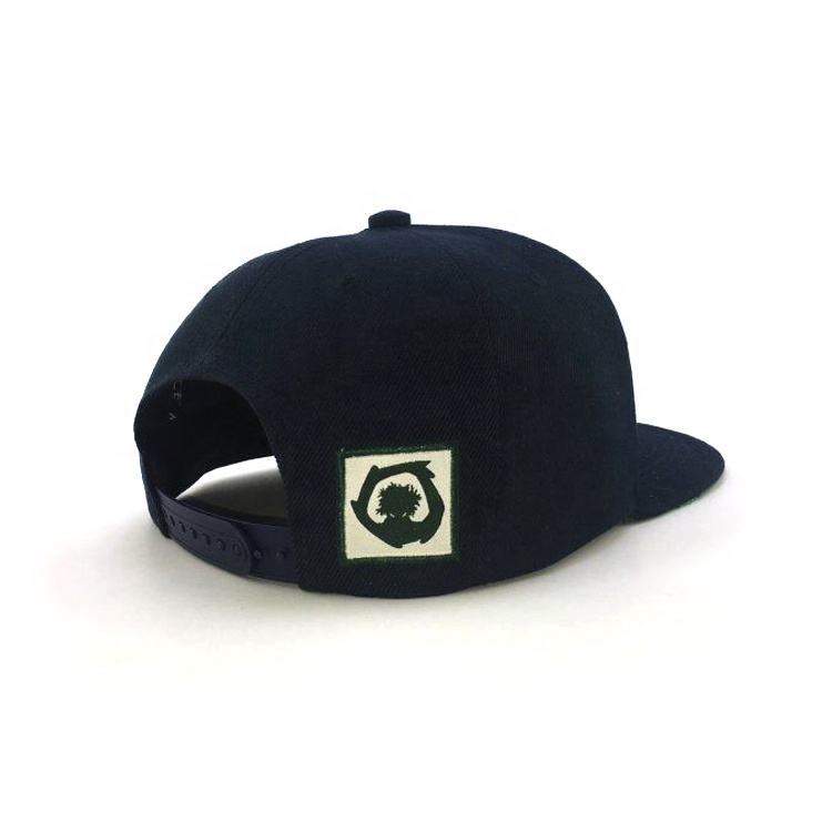 Black Flat Brim Cap with 3D Embroidered ONSLAWT Logo – Streetwear Style