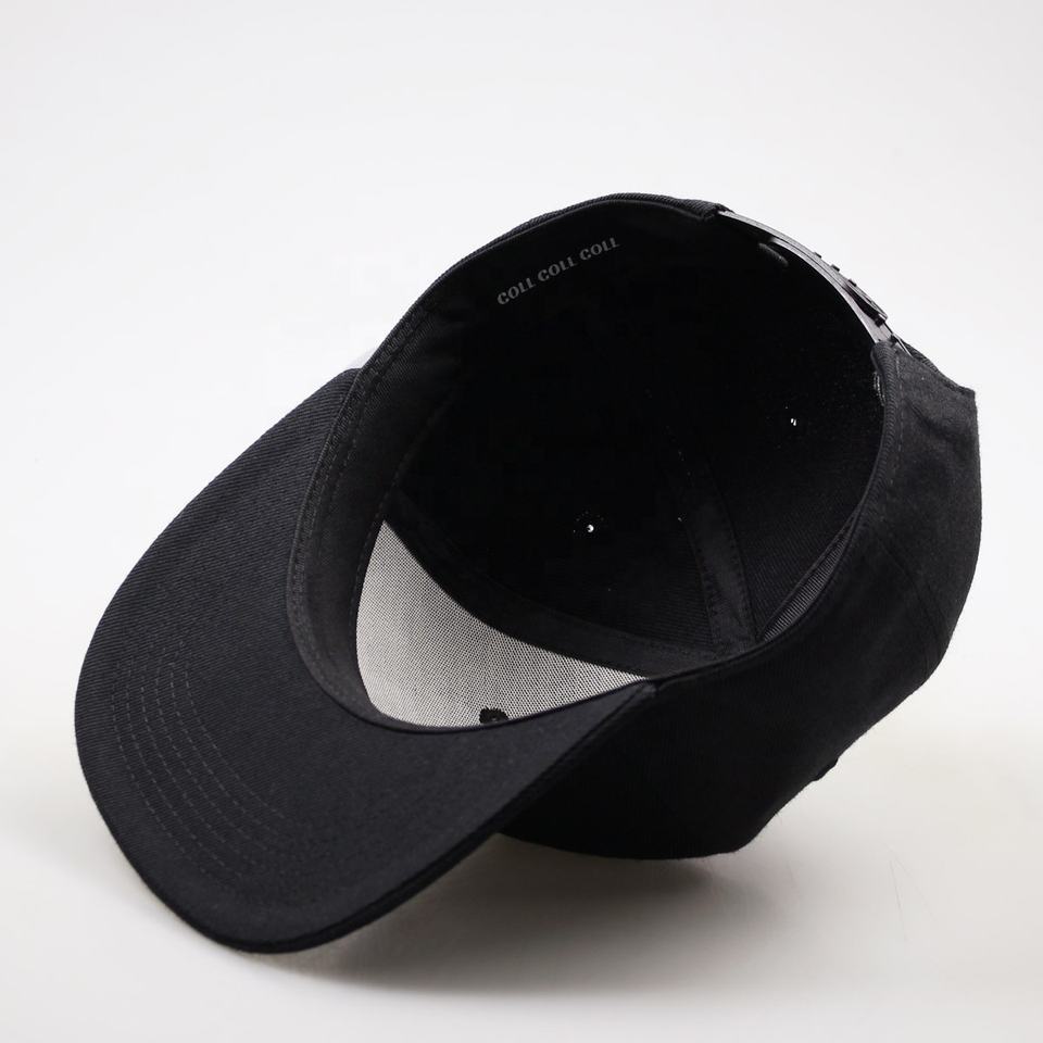 COLL Black 3D Embroidered Snapback Cap