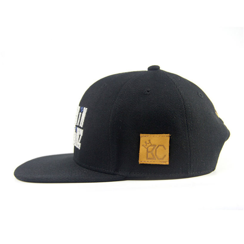 KHAIN CHHAINZ Color Letter Embroidered Flat Brim Cap