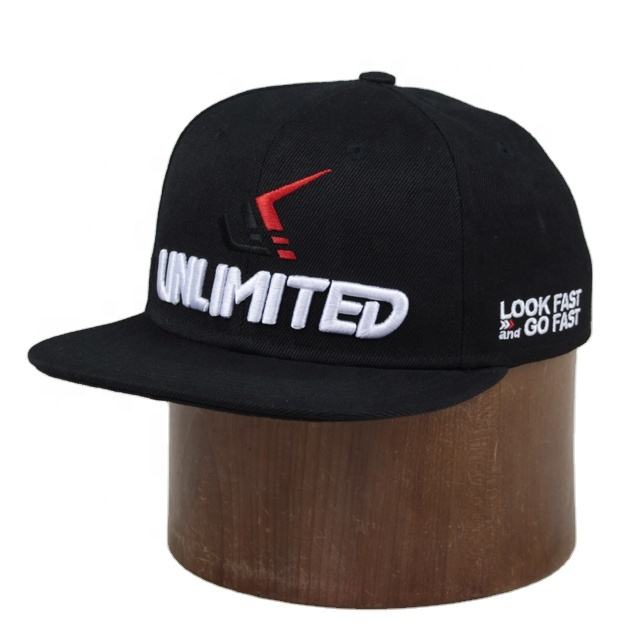 UNLIMITED Embroidered Flat Brim Street Hat