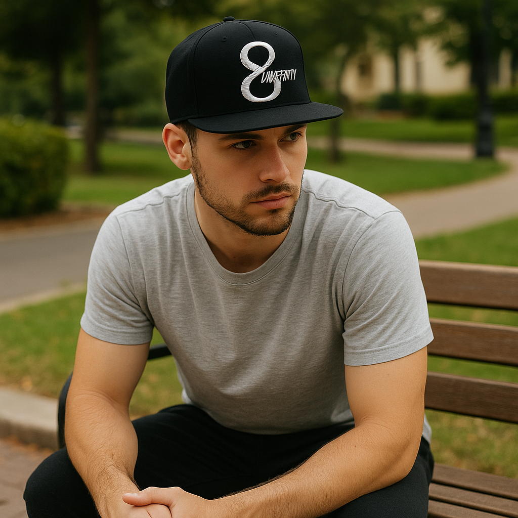 Infinity Symbol 3D Embroidered Snapback Cap