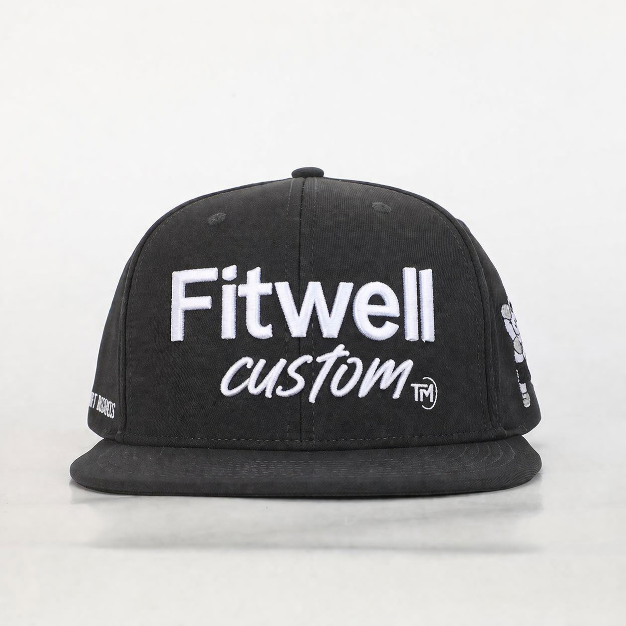 Pugilist Punks Black 6-Panel 3D Embroidered Flat Brim Snapback Cap