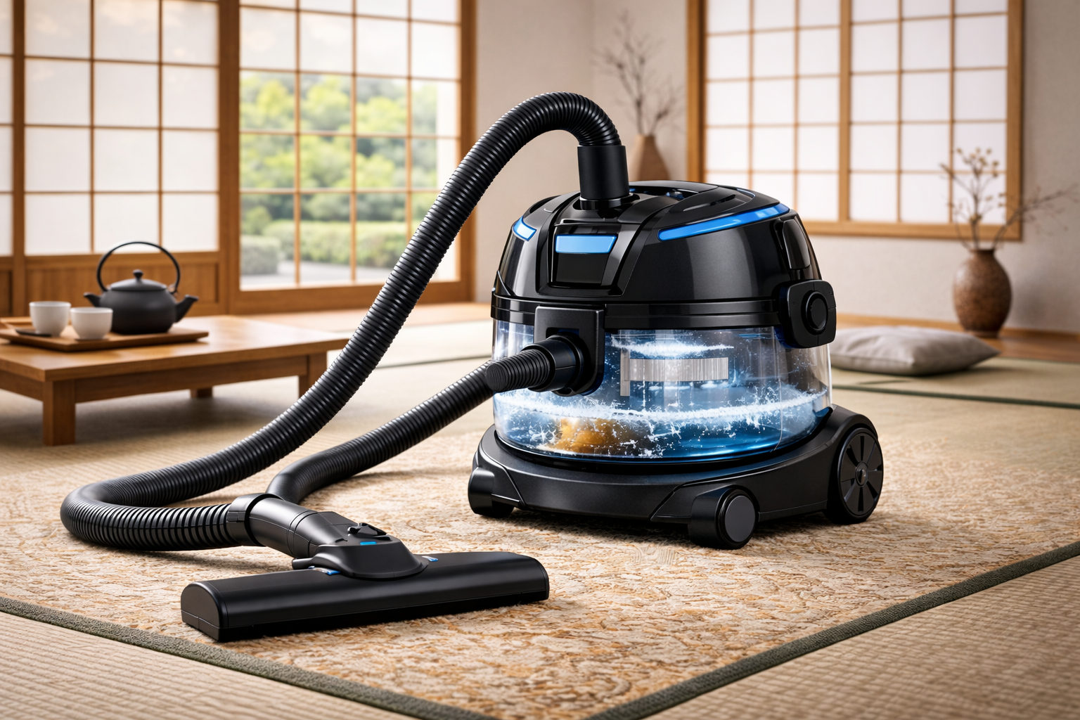 TranquilClean Water Filtration Vacuum Cleaner | Silent Zen-Style Home Cleaning