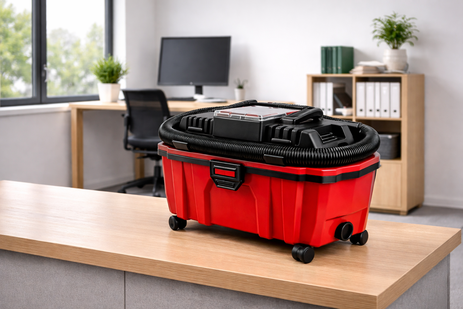 Compact Heavy-Duty Shop Vacuum – Office & Commercial Debris Cleaner