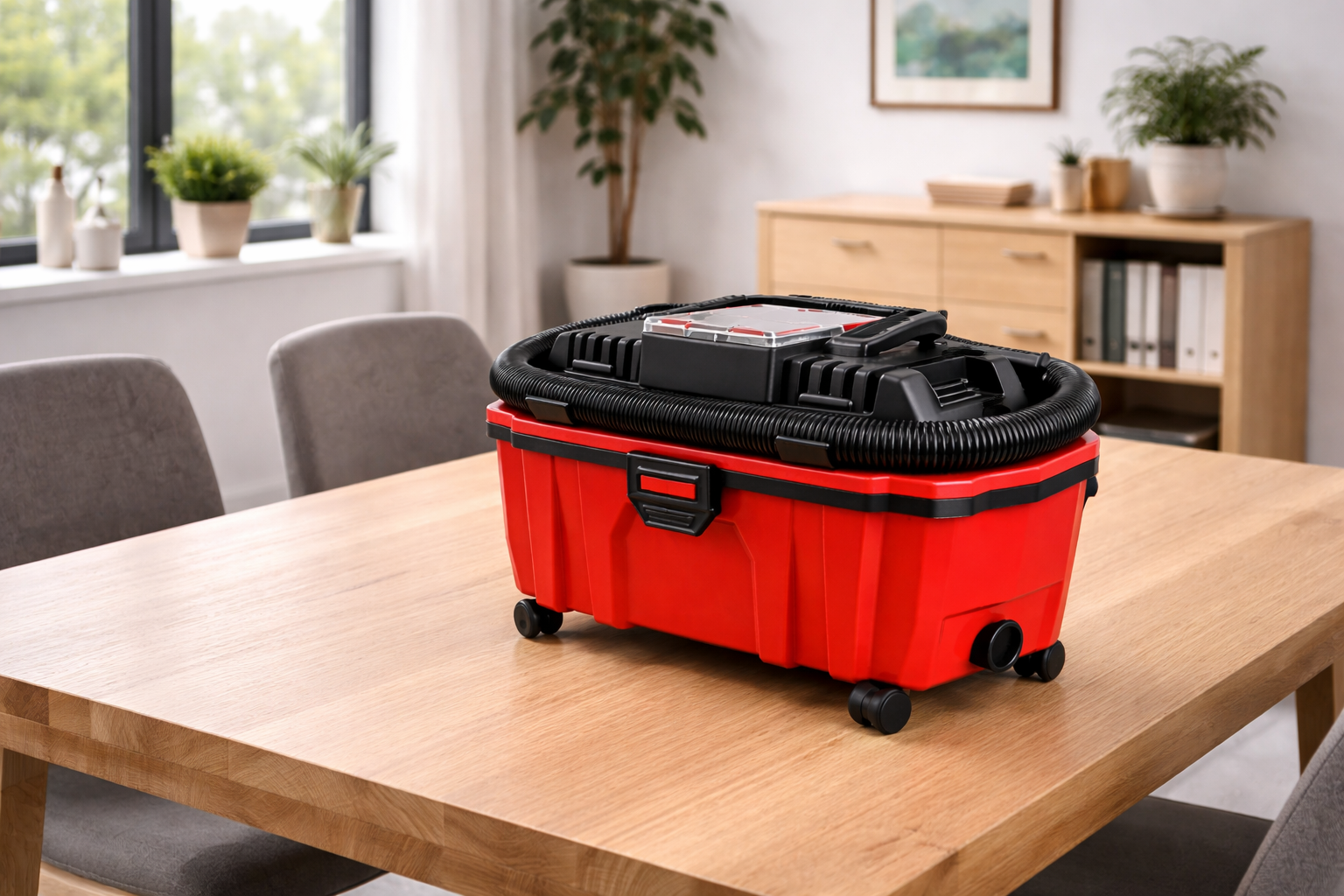 Compact Portable Wet Dry Vacuum – Ideal for Dining & Home Office Cleanup