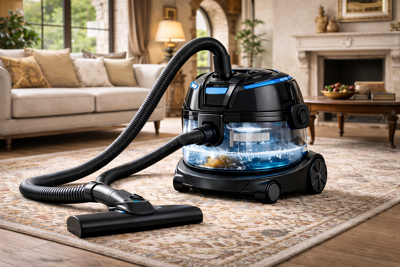 GrandAir Water Filtration Vacuum Cleaner | Premium Quiet Cleaning for Elegant Homes