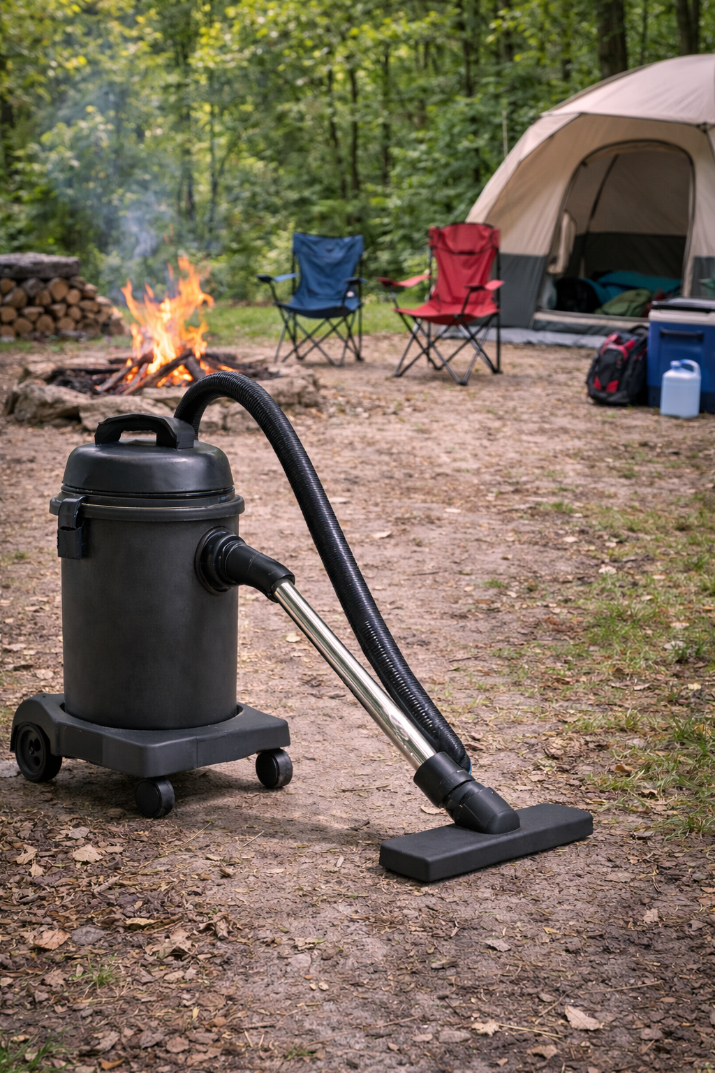 Camping Wet & Dry Vacuum Cleaner – Outdoor Portable Cleaning for Dirt & Ash