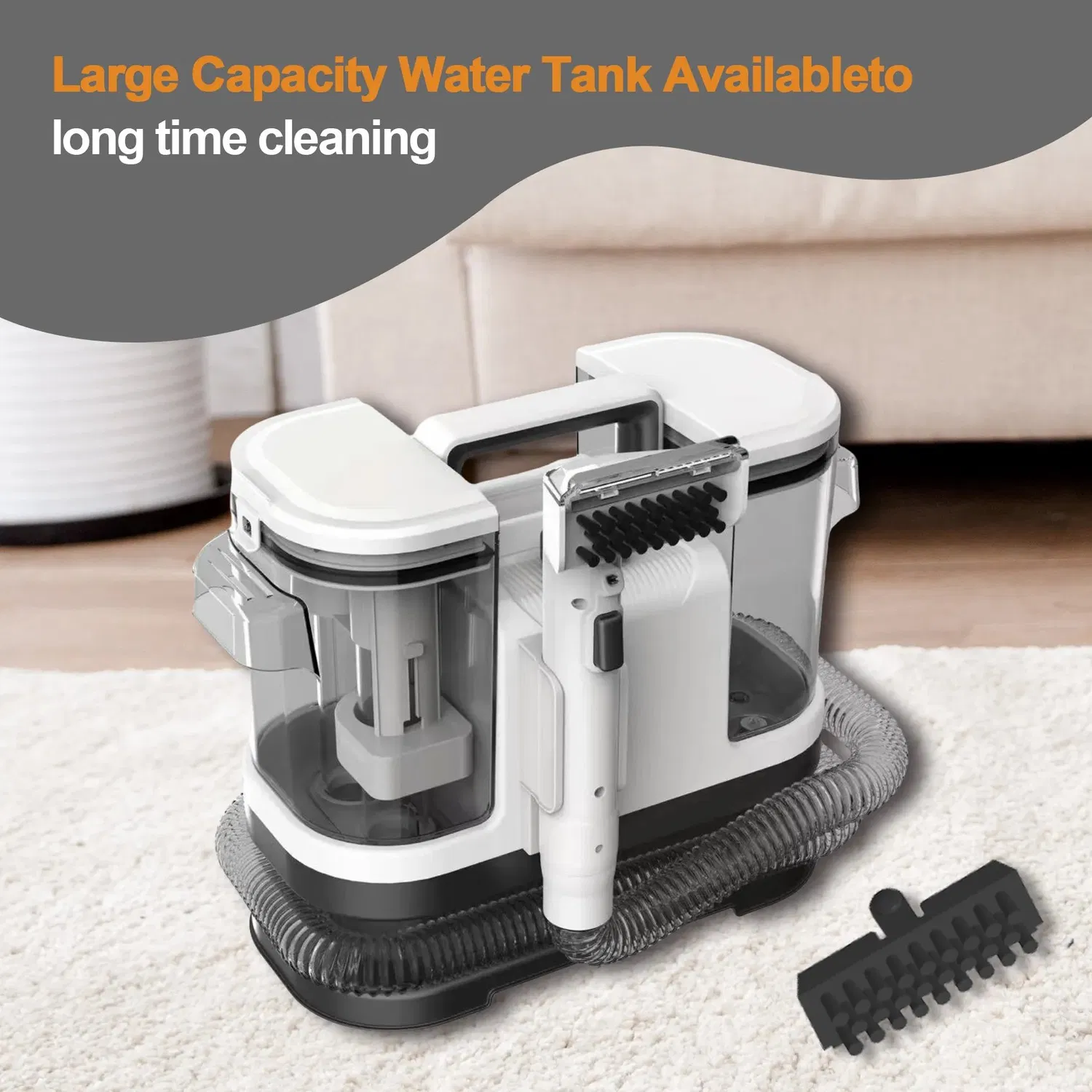 LX-UCVC-C500 Household Handheld Portable Mini Mattress Fabric Removeable Water Tank Carpet Sofa Vacuum Cleaner Spot Cleaner