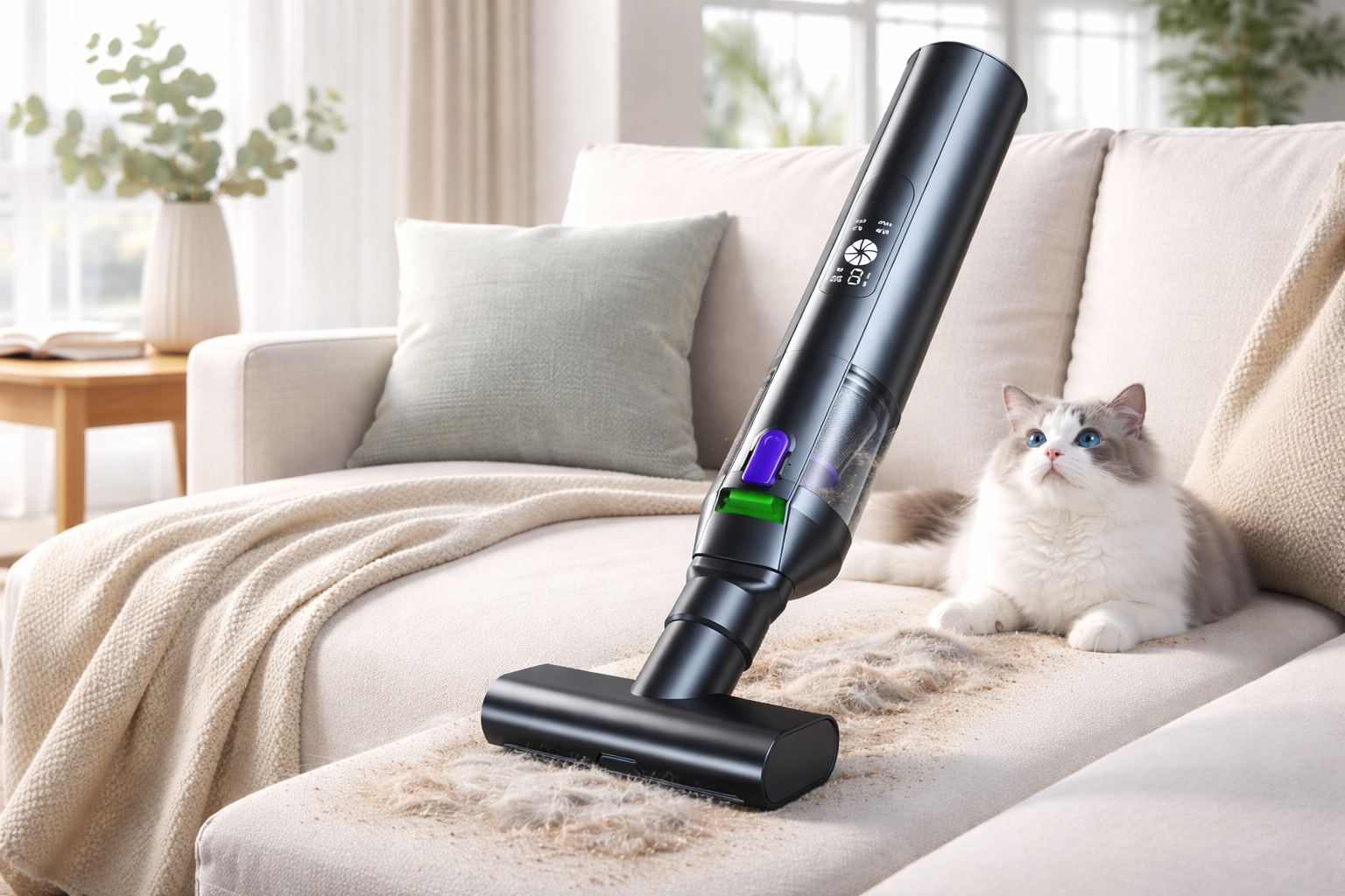 Cordless Pet Hair Vacuum Cleaner for Sofa & Upholstery