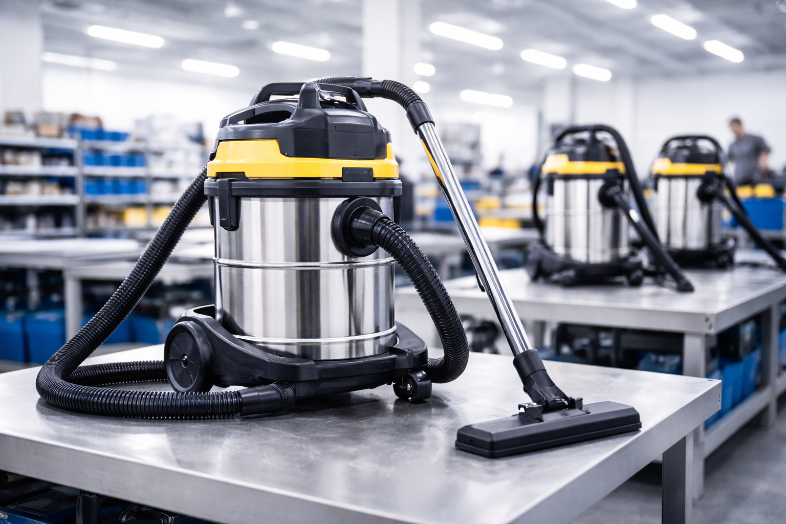 Industrial Stainless Steel Wet Dry Vacuum Cleaner
