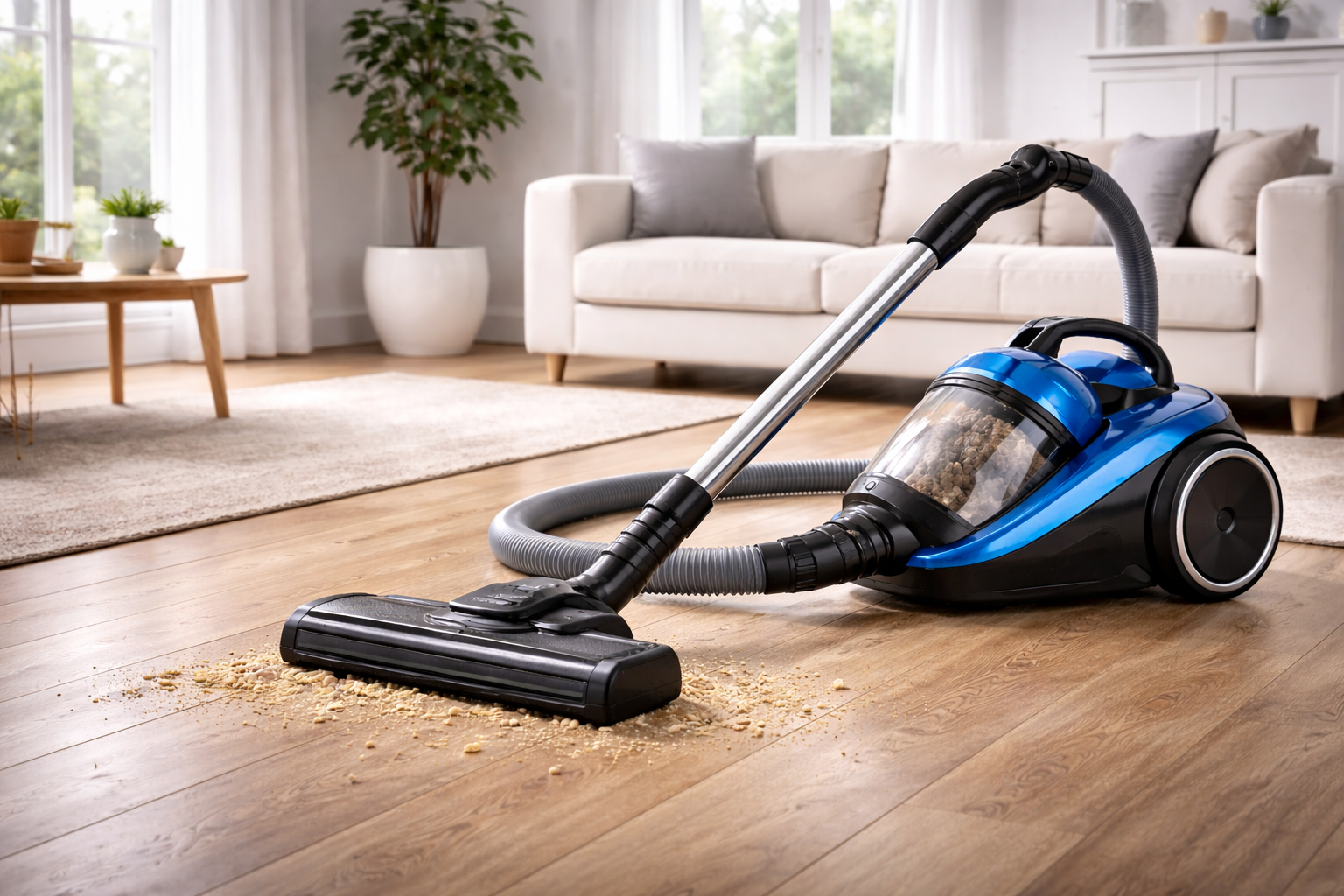 Powerful Bagless Vacuum Cleaner with HEPA Filter for Multi-Surface Home Cleaning