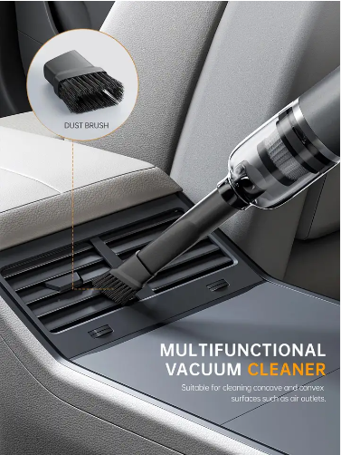 LX-HVC-4500Pa Handheld Car Vacuum Cleaner with Washable Filter, Type-C Charging & 4-in-1 Nozzles