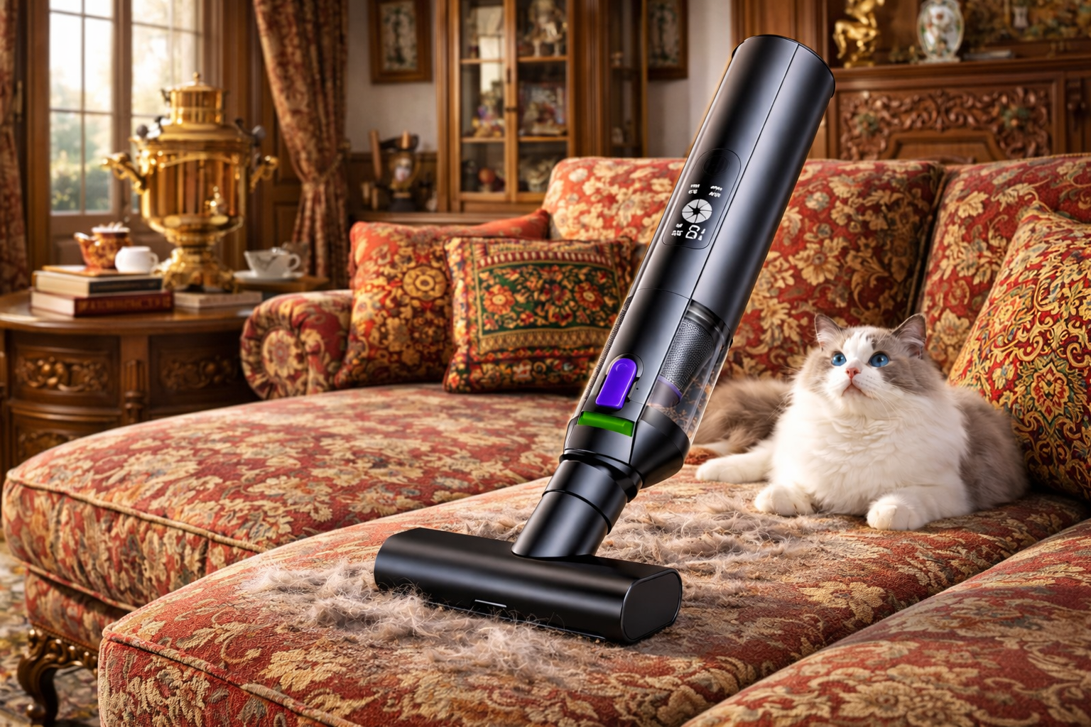Elegant Cordless Vacuum Cleaner for Upholstery & Pet Hair – Heritage Series