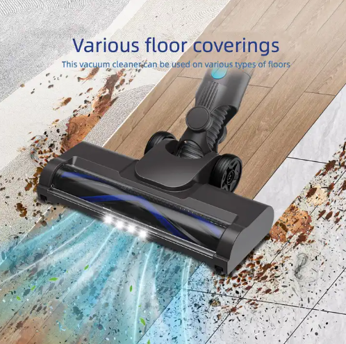 LX-HVC-6-in-1 Cordless Vacuum Cleaner with Smart Touch Display, 45KPa Suction, Self-Standing Design & 1.5L Dust Cup
