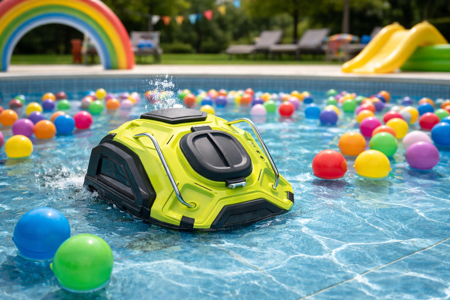Family-Friendly Floating Pool Cleaning Robot for Kids Pools & Leisure Areas