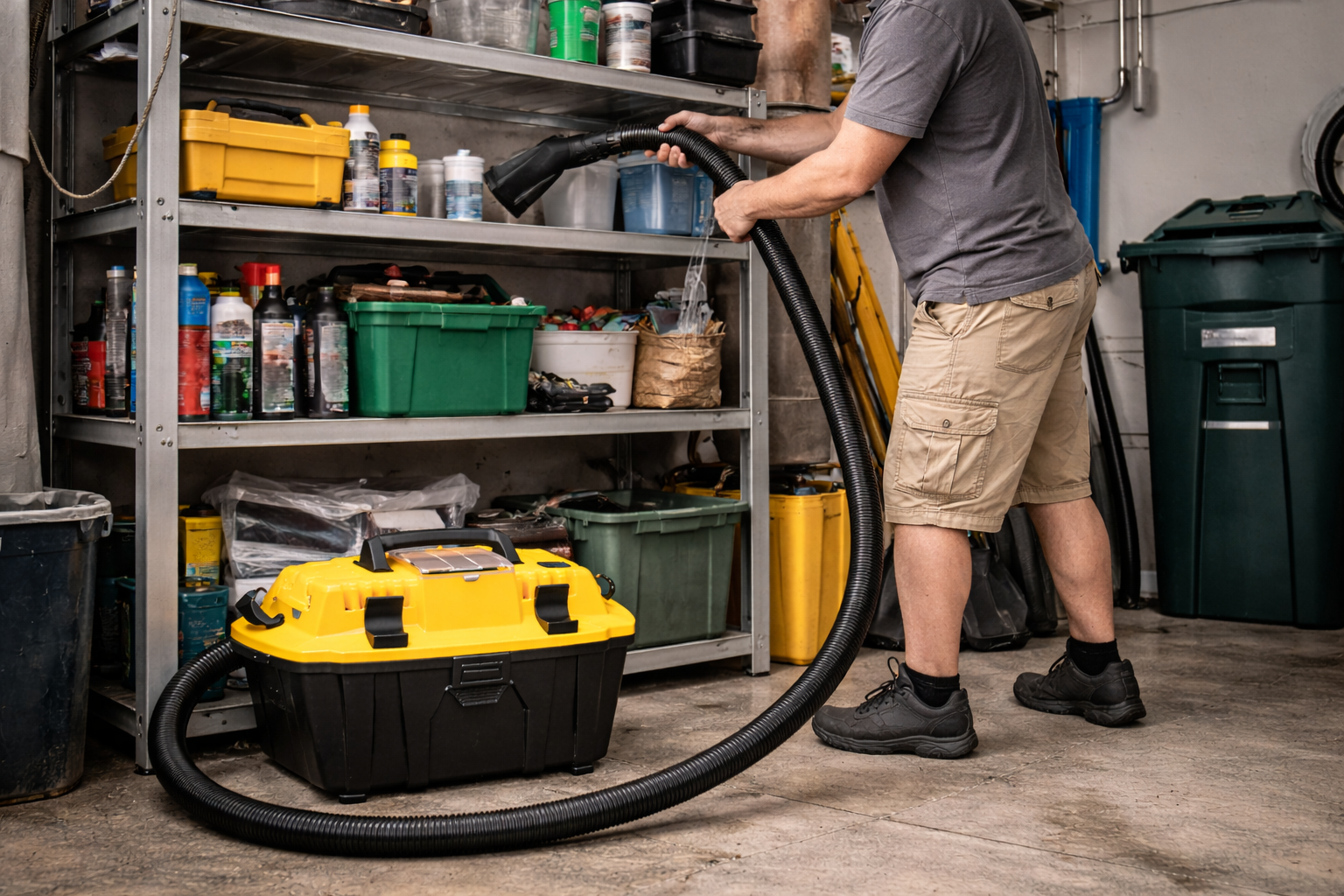 Portable Utility Vacuum Cleaner for Storage Rooms & Maintenance Areas