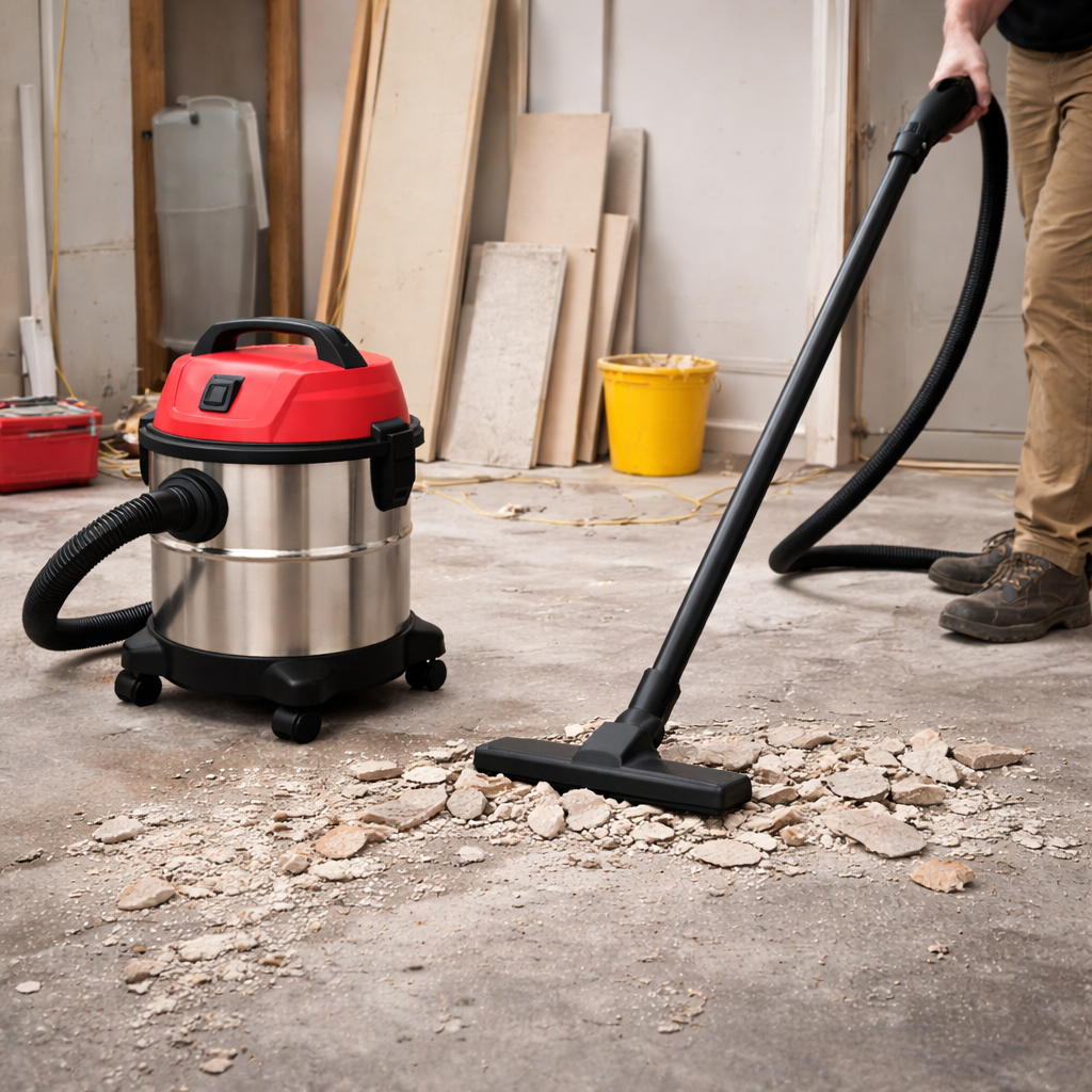 High-Power Wet & Dry Vacuum Cleaner for Renovation Dust & Rubble – 30L Industrial Construction Vac
